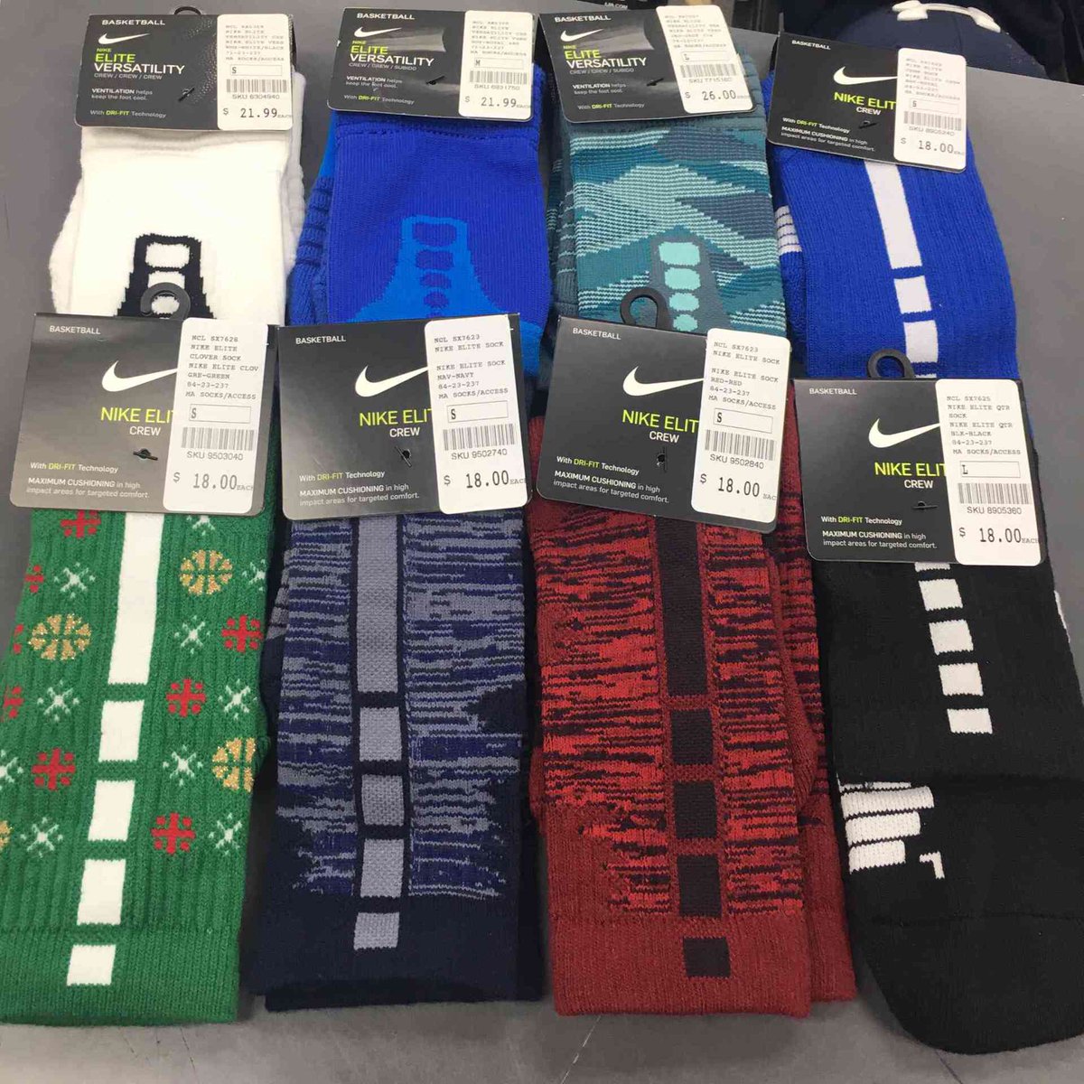 nike elite holiday socks