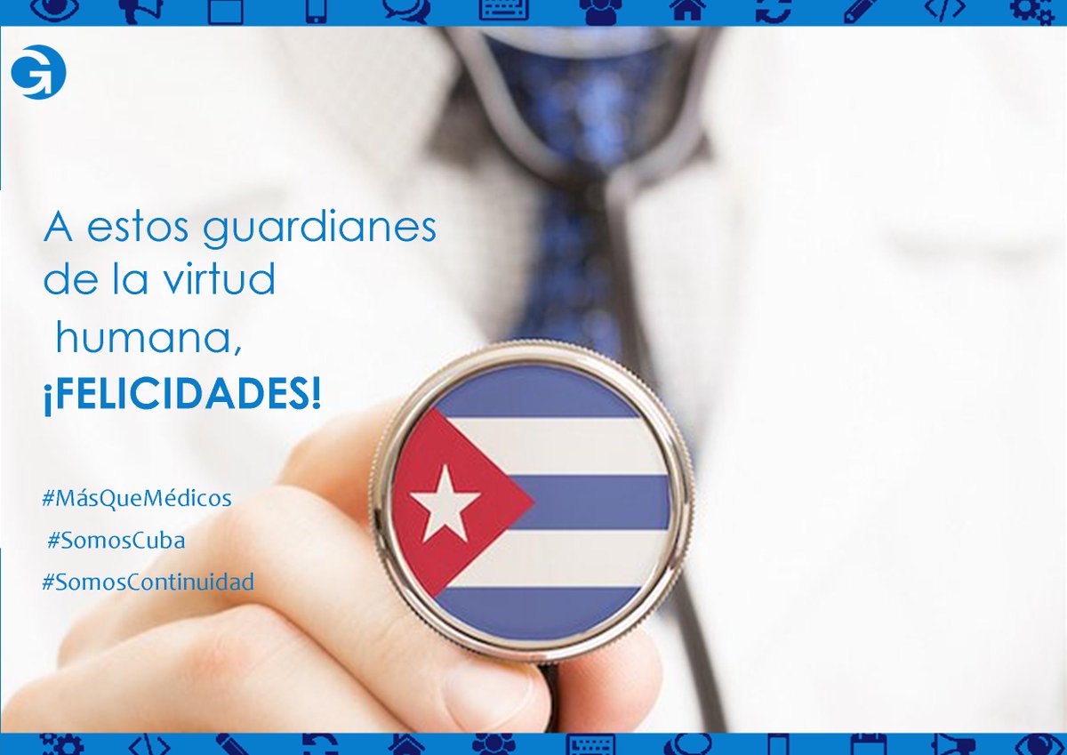 GEIC_DICE's tweet photo. El @GEIC_DICE felicita a todos los médicos por el "Día de la Medicina Latinoamericana". #SomosCuba #SomosContinuidad #MasQueMedicos @RadiocubaSTX @CCopextel @CUBASOFTEL @desoft_empresa @AVSegurmatica #Cubatel #Movitel #Sepcom #Solintel https://t.co/3iws8A1Ddn