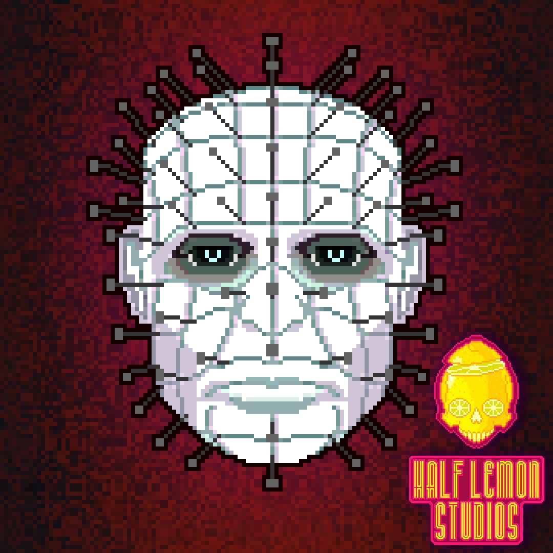 spookshowcinema's tweet photo. We Have Such Sprite To Show You: Cenobite Priest
I gave ol' Pinhead a fresh polish and a new set of pins. Weep.
#HalfLemon #pixelart #Hellraiser https://t.co/jQePUPrJcY