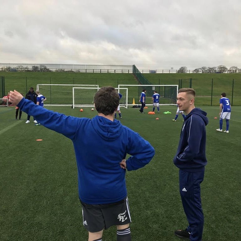 BCFC's tweet image. 👌 @MrWesleyHarding, @BezLubala and @CharliieLakin are here at the Trillion Trophy Training Centre to talk to the players and get involved in the session.

#EFLDayOfDisabilities #BCFC