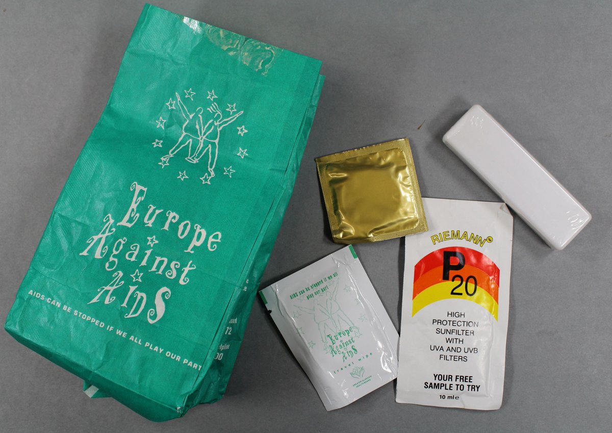 womenslibrary's tweet image. Object 15

Europe Against AIDS Travel Kit, c. 1995.

We want to know: what memories, emotions or stories do you want to share in response to this object?

#DecodingInequality