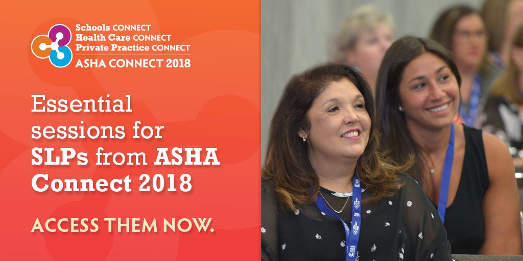 ASHAWeb's tweet photo. Check out #ASHAConnect18 course bundles to learn topics such as dysphagia, medicaid, , grow your private practice, CAPD in schools, and more. https://t.co/5vbquQIZMm #SLPeeps https://t.co/mAhOFCe2wB