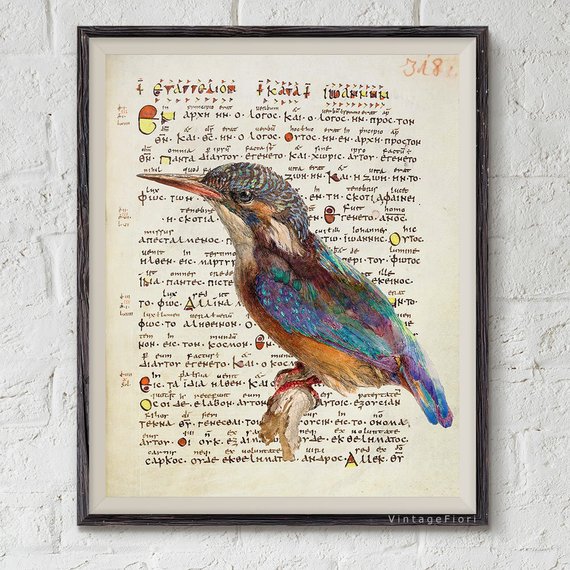 Kingfisher print, printable bird art, kingfisher illustration instant download, nursery wall art animals, vintage bird art. #BirdArtPrint #GiftForHer 
$10.00
➤ goo.gl/BgkNbK