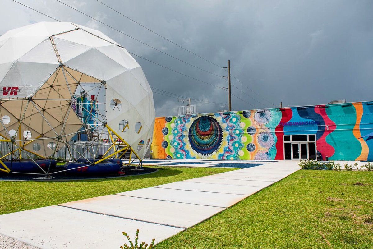 FunDimension's tweet photo. Miami, it’s officially Art Week! 🎨 We love our home in the Wynwood Art District. While you’re in the neighborhood, check out our indoor / outdoor murals and kick off your pre-event fun with arcade, bungee dome and laser tag! #FunDimension #ArtWeekMiami https://t.co/lSRMaPiZO1