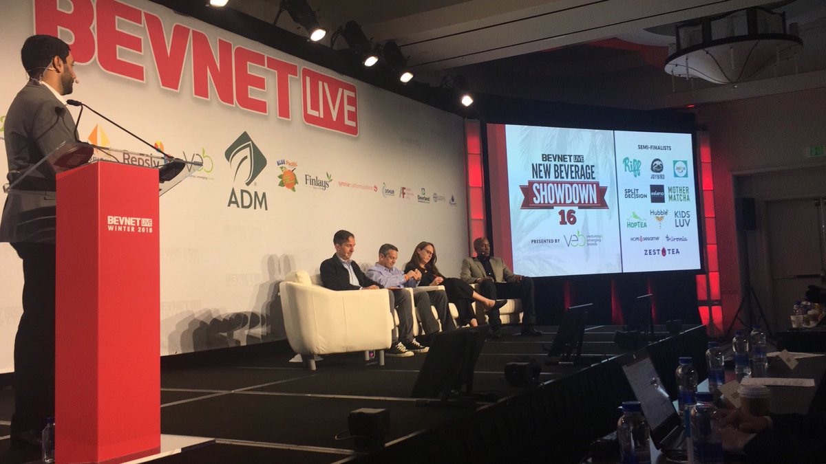 BevNET's tweet photo. We’re kicking off #bevnetlive with the New Beverage Showdown 16 semi-final round! Watch LIVE @ https://t.co/0knmAnxprv @riffcoldbrewed #joybird @drinkjoefroyo @drinkeslena @mothermatcha @Drinkhoptea #hubble #kidsluv @GetZestTea @truronia #hopeandsesame #splitdecision https://t.co/zyVqIFNBAL