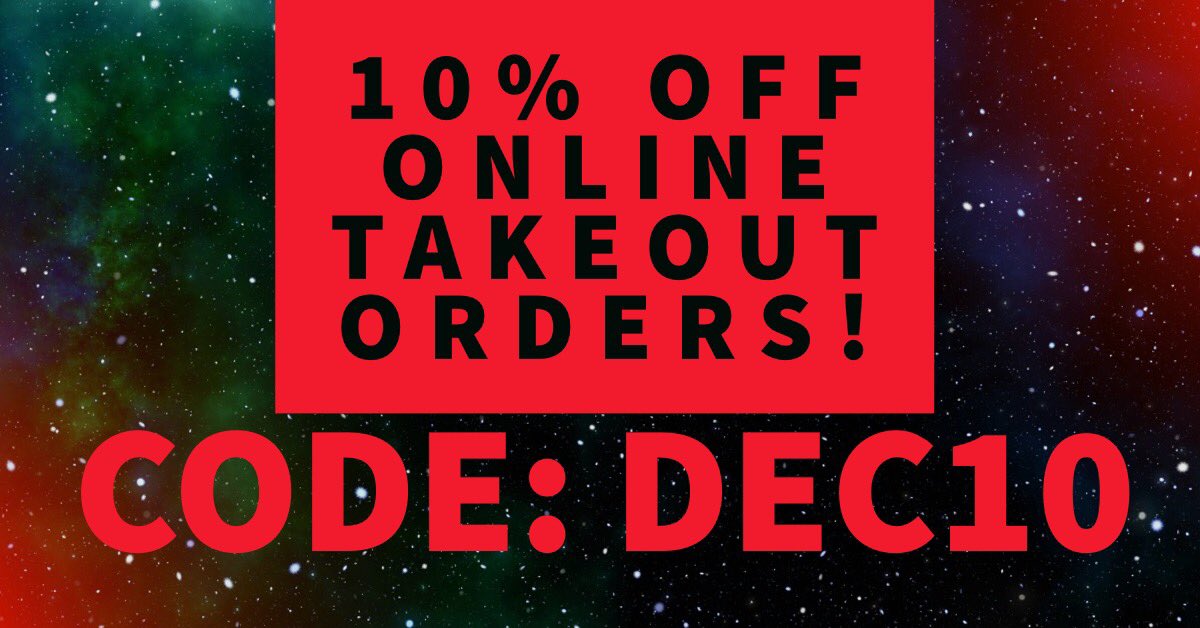Reminder: 10% Off Online Takeout Orders! Also, have an order for the office? Give us a call at 507-532-4714 Mon-Fri 11am-2pm we will deliver orders of $50 or more! No delivery fee.