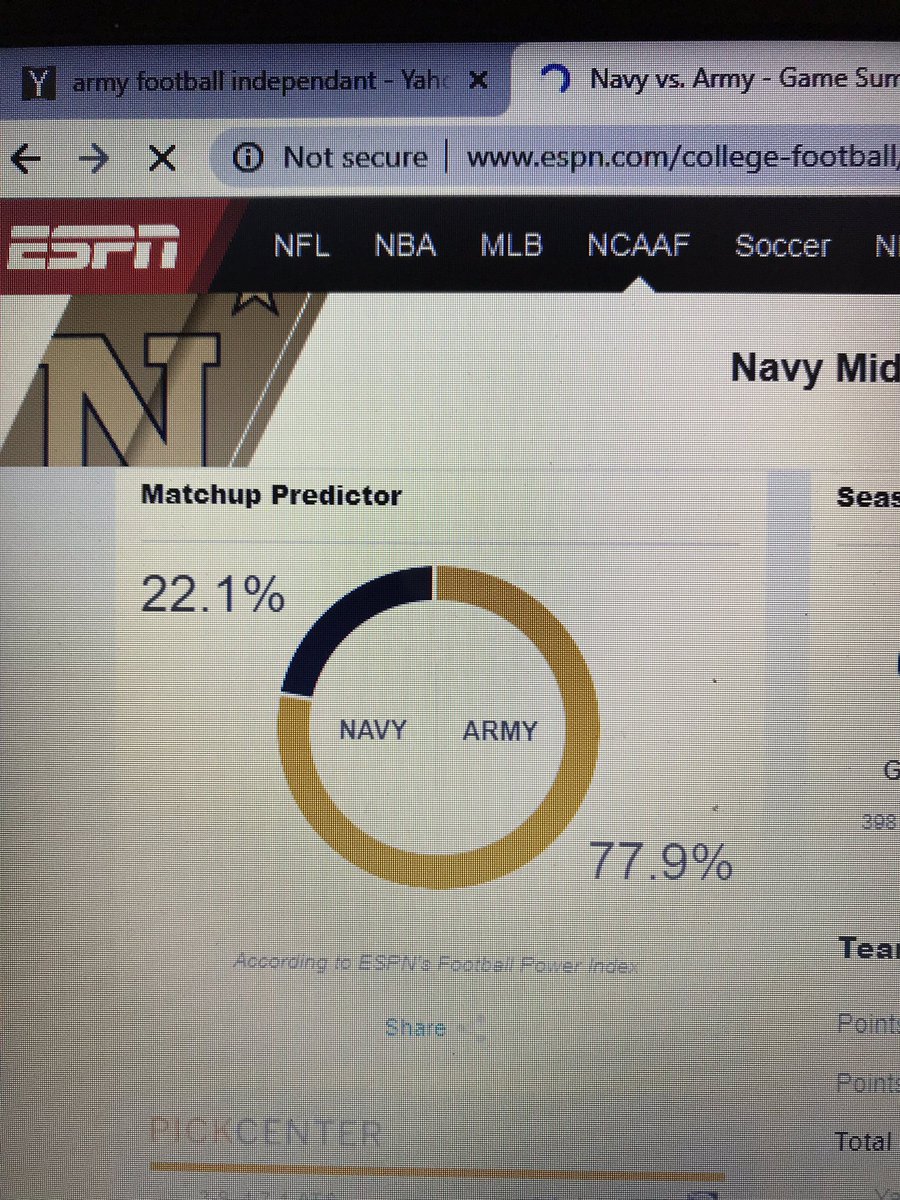 SSGMack502's tweet photo. “So you’re saying there’s a chance?!?”  #GoArmyBeatNavy #GoARMYBEATnavyAGAIN https://t.co/kfTXWMi3pD