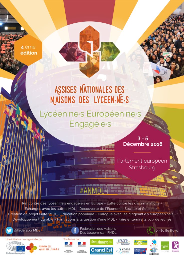 FederationMDL's tweet photo. ➡️ La quatrième édition des Assises Nationales des MDL est officiellement lancée ! 

Merci aux 1000 participant.e.s présents, et à tous nos partenaires pour avoir rendu cet événement possible dans ce magnifique lieu qu’est le Parlement Européen 🇪🇺 https://t.co/vFj47gllrc