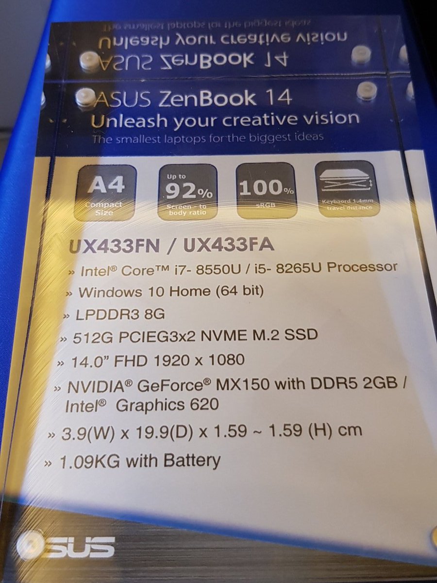 AlKshkool's tweet photo. ASUS zenbook 14
أصغر جهاز لابتوب 14 إنش في العالم
#تقنية #Asussaudi https://t.co/Bi5vKPDuNC