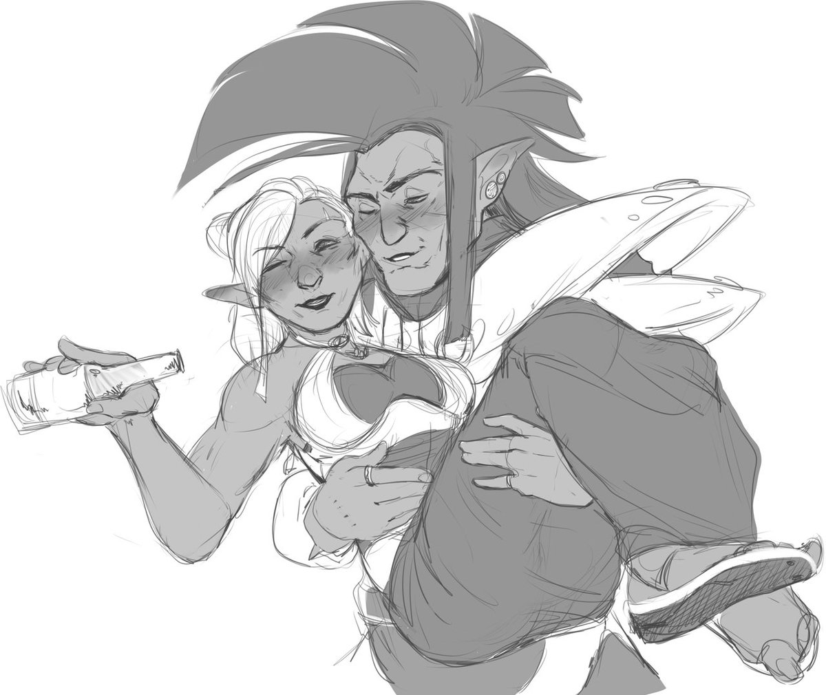 BristlefurrArt's tweet photo. My Chaotic Boys and their Good Girls #art
#sketch #Nalandraas #Nilava #Zolthar #Halani #GURPS #TheElderScrolls #Morrowind #Dunmer #DND #DungeonsAndDragons #Orc #HalfOrc #Barbarian https://t.co/nRrwJDyIhR