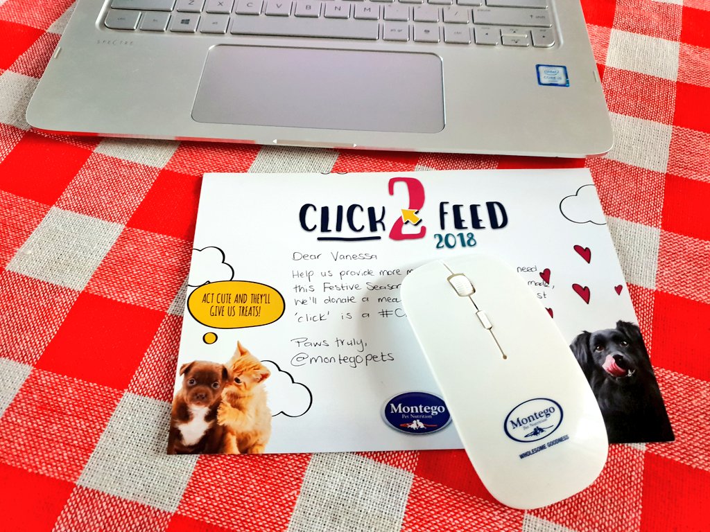 VanessaDaSilva's tweet photo. It’s that time of year again when we kick off @Montegopets #Click2Feed initiative. Click here to help: https://t.co/e2d8ZkBgbf. Each ‘click’ = a meal, donated to one of 40 charities. https://t.co/u2FcKihWkv