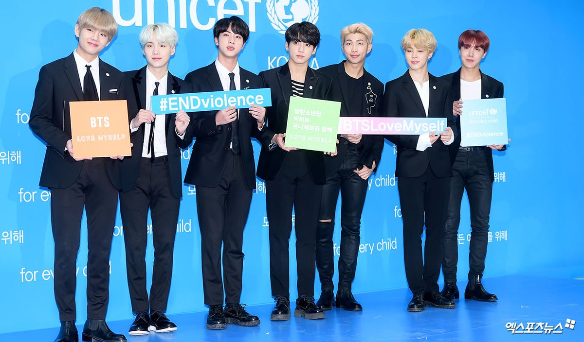 Happy Birthday to Jin of <a href="/BTS_twt/">방탄소년단</a>! 🎈🎂🥳

At #UNGA this year, Jin and all of BTS partnered with <a href="/UNICEF/">UNICEF</a> for the Love Myself campaign to #ENDviolence against children and teens around the world. #OurEpiphanyJin