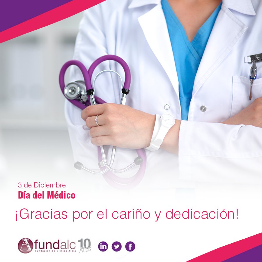 fundalc's tweet photo. ¡Feliz día a todos los médicos y en especial a los de @ClinicaAlcla! Gracias por su aporte, compromiso y dedicación a nuestro Programa Solidario de #Rehabilitación

#DíaDelMédico #ProgramaSolidario https://t.co/kCpsM49VGi