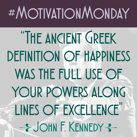 Updegraff Services (@updegraffsrvcs) on Twitter photo #MotivationMonday! Today our quote is by #JFK on #Happiness and #Excellence 🇺🇸 <a href="/JFKLibrary/">JFK Library Foundation</a> #JohnFKennedy #Kennedy #MondayMotivation #WiseWords #MotivationMonday! Today our quote is by #JFK on #Happiness and #Excellence 🇺🇸 <a href="/JFKLibrary/">JFK Library Foundation</a> #JohnFKennedy #Kennedy #MondayMotivation #WiseWords
