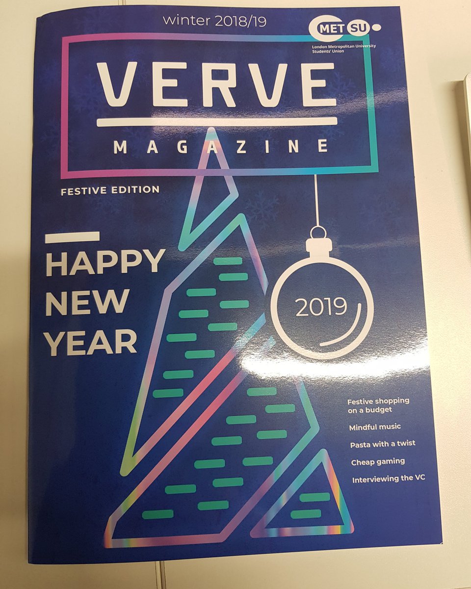 VerveRadio's tweet photo. Verve Magazine 2018 Festive Edition has arrived! They will be available at all three campuses this week! #VerveMagazine https://t.co/wvwje2SwdR