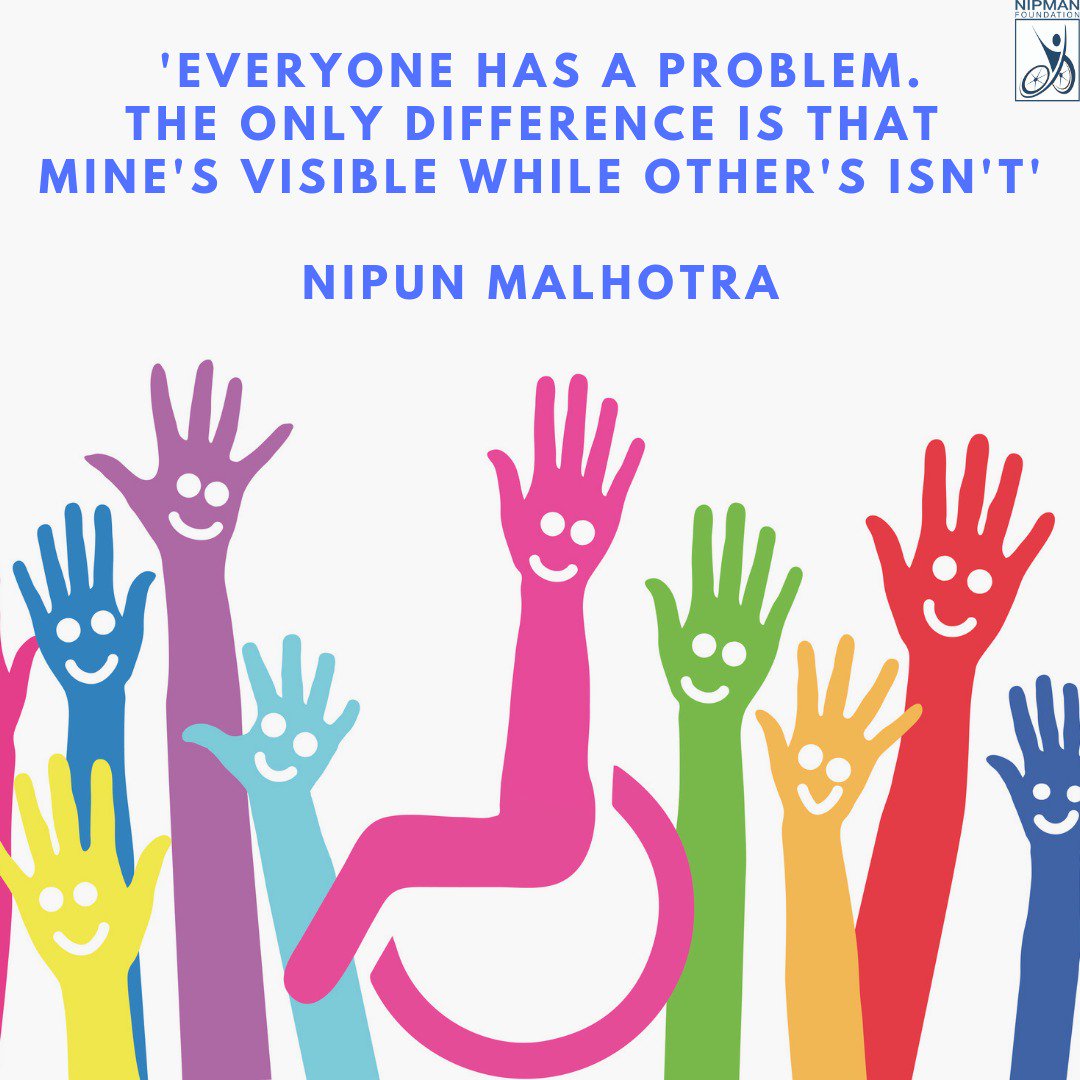 #InternationalDisabilityDay 

<a href="/nipunmalhotra/">Nipun Malhotra</a>