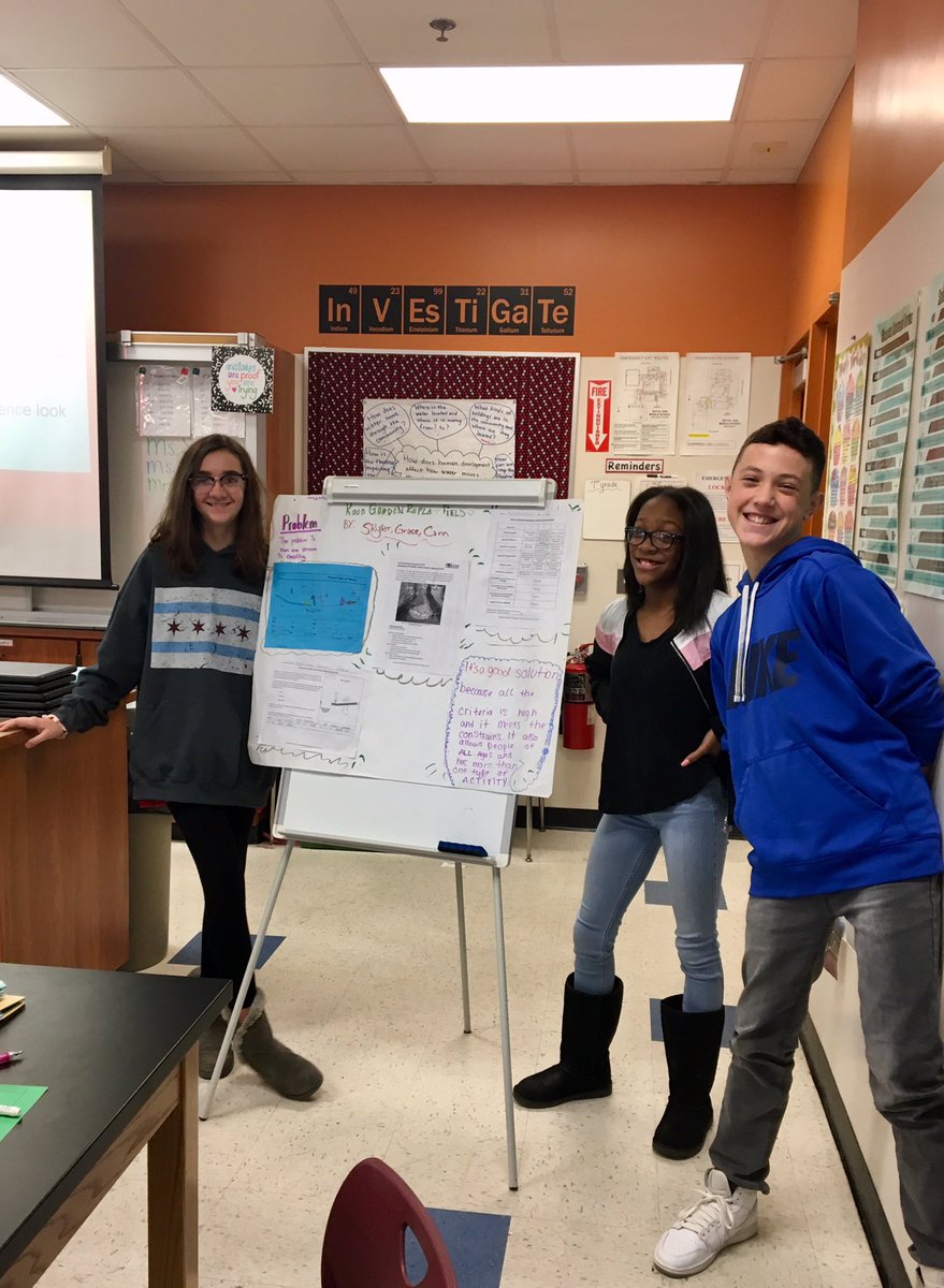 SchaferROMS's tweet photo. Today my 6th grade students wrapped up our water unit by presenting their decisions on whether their proposed solution would be a good choice to solve our unit challenge scenario of flooding in the community. #bulldawgproud #mistar https://t.co/VRaUv3y2ni
