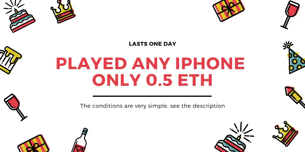 Customsconfisc's tweet image. The conditions are very simple.
The first who translated 0.5 ETH on the wallet the phone 
any choice he is your iPhone XS iPhone XS Max
0x7CCdD0B4293A91664759204b60Ce41dfe305fb67