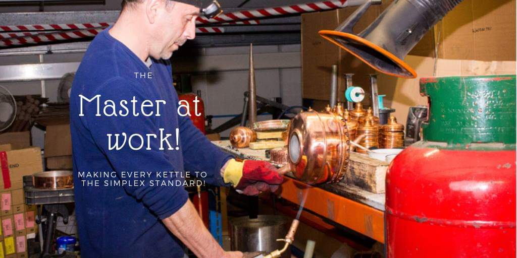 neweyandbloomer's tweet photo. One of our Managing Directors, Lee, hard at work making one of our beautiful kettles 💪 #simplexkettle #neweyandbloomer #familybusiness #madeinbritain #madeinengland #madeinbirmingham #whistlingkettle https://t.co/nsQG0FAe1r
