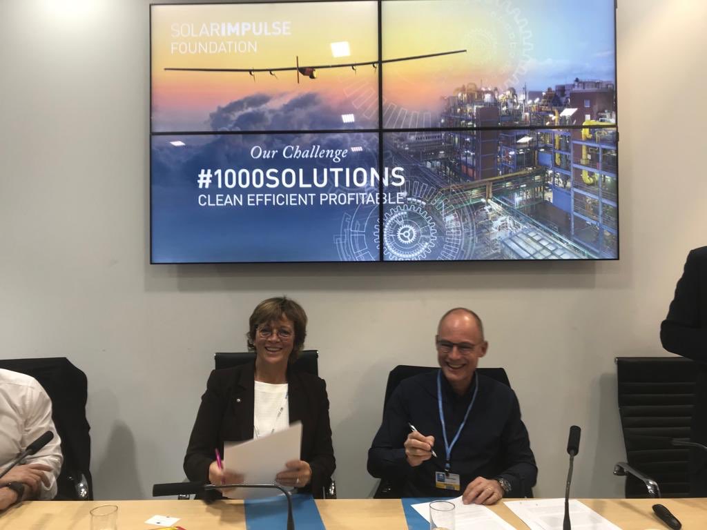 UNCTAD's tweet photo. A new landmark for our work on energy in #Africa 🌍: at the #COP24 #climatechange summit, we’ve signed a cooperation agreement with @bertrandpiccard’s @solarimpulse foundation to help boost renewables there.
PRESS RELEASE:https://t.co/2UHuBDe8oI
WEB NEWS:https://t.co/KtWxeheo3I https://t.co/Ess7PjGcu0
