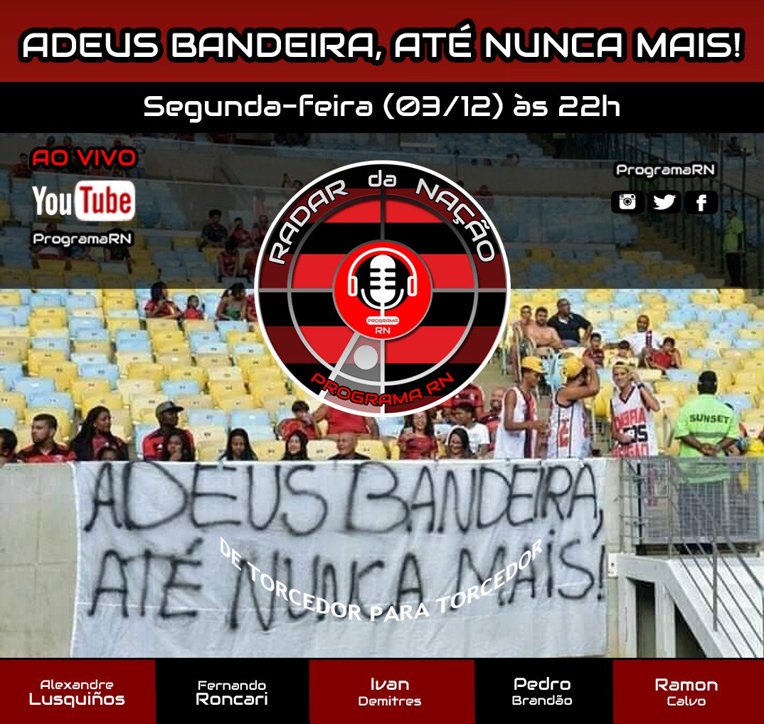 SilvanojoseS's tweet photo. Alô torcida do FLAMENGO.
Hj tem ProgramaRN com o RADAR DA NAÇÃO. É às 22hs. Sua participação é muito importante...
@PatCaricch , @diogocavassoni , @oneliveleo , @italloramon80 , @flaviofmp05 , @nathany_fla , @FlaHoje , @Rita31836281 , @Angela_Sylva @ultras_1981👇👇 https://t.co/5BQXasu1id