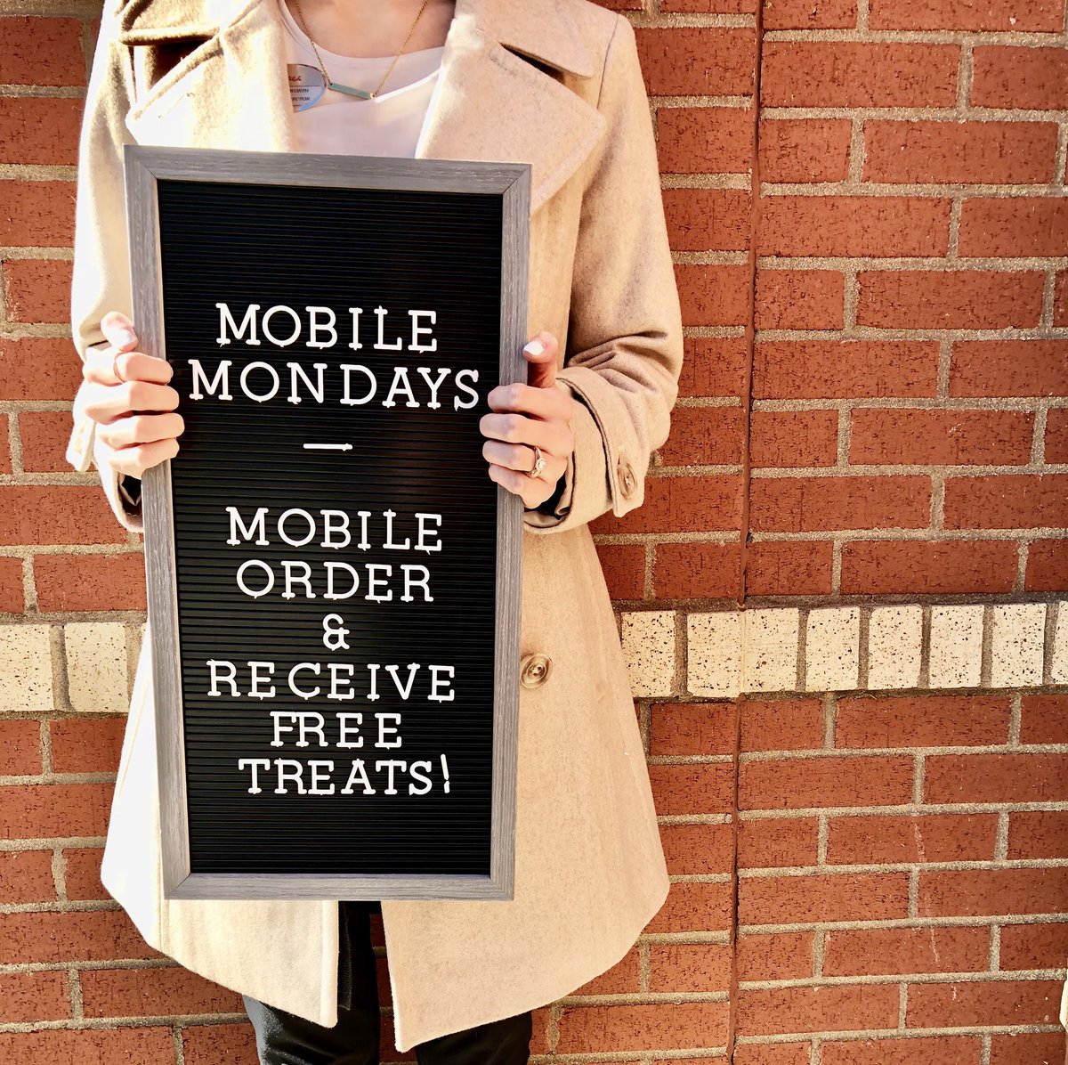 Every Monday in December! Place a mobile order and you will receive a free treat in your bag. Offer only valid at Chick-fil-A Hanes Mall food court.