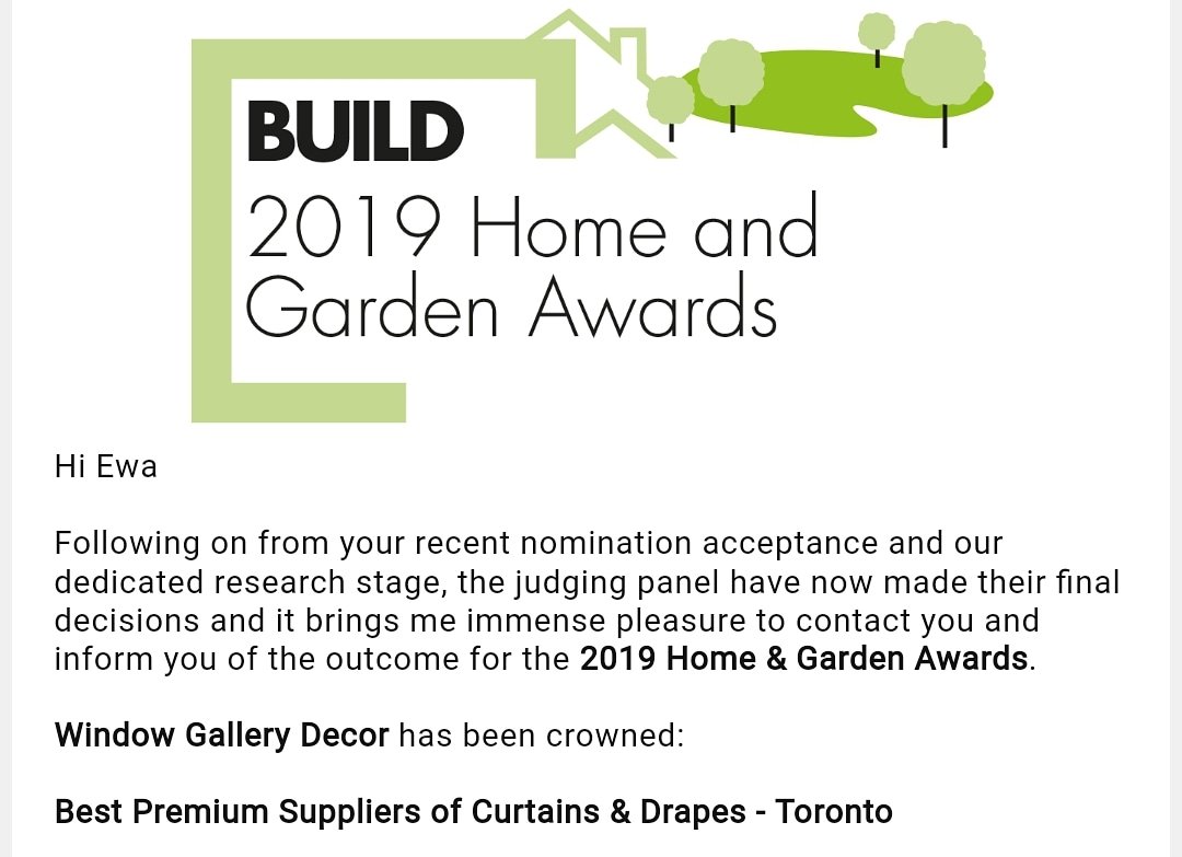 window_gallery's tweet photo. Looks like we've been crowned! And if you're wondering and haven't met her... Ewa ("Eva" ) is our senior consultant :)

#2019 #best #premium #custom #blinds #shades #curtains #drapery #Toronto #Mississauga #polish #homedecor #homedesign #windowcoverings #windowtreatment https://t.co/2LapZD8ybv