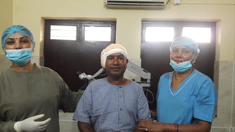 IMPACT_UK_'s tweet photo. Another busy IMPACT Nepal ear surgical camp. The volunteer ENT team restored hearing and ear health to 22 people #ActionTodayToPreventDisabilityTomorrow #LoveYourEars 💙👂 https://t.co/GuLwzXDQ5s