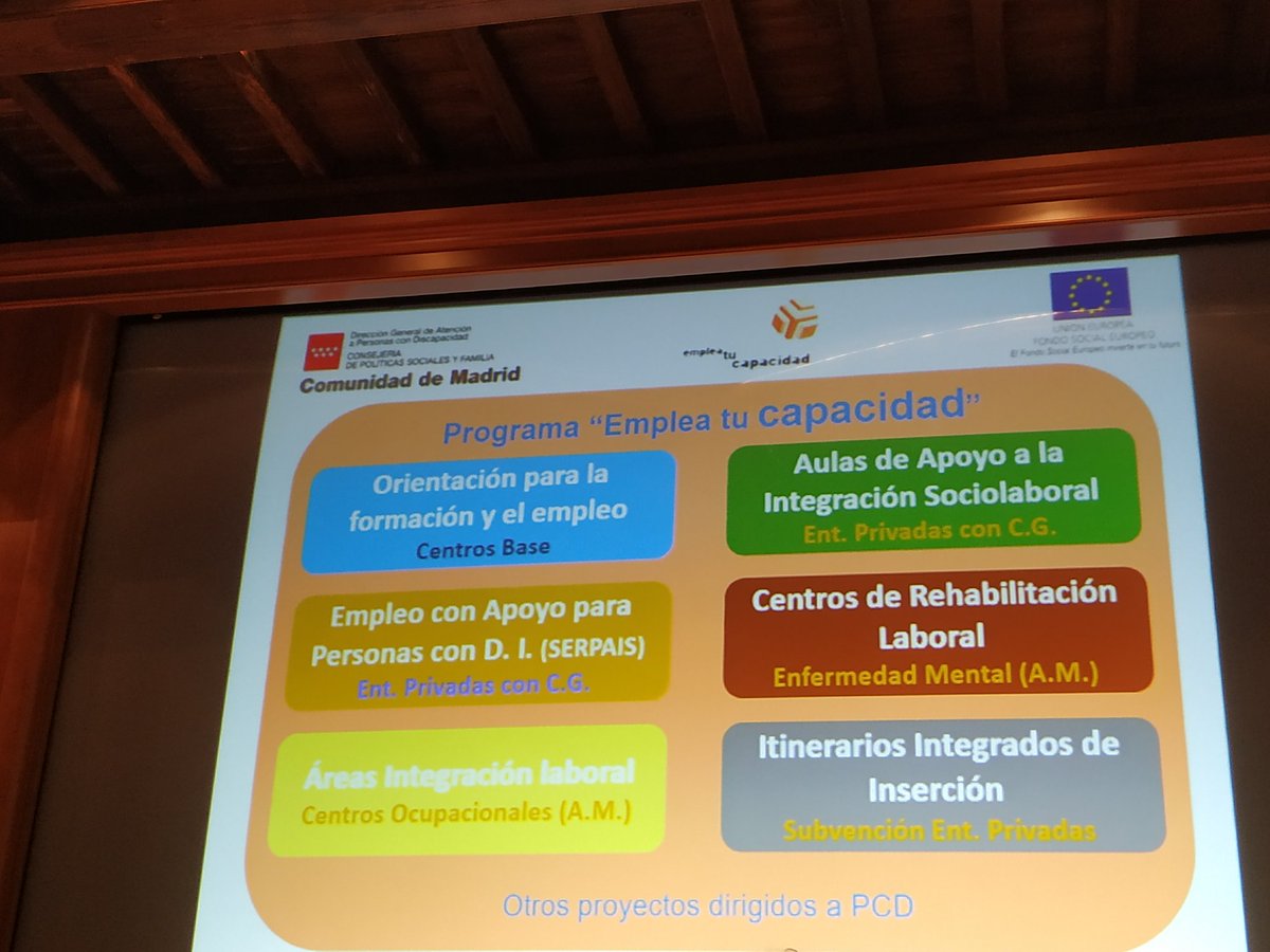 HenaRed_Empleo's tweet photo. "Apoyos individuales, empleo con apoyo, empleo ordinario, prospección y sensibilizacion, ajuste de expectativas, formación, itinerarios individualizados" José Javier Zarza @DiscapacidadCM https://t.co/Qb9UxBxPz9
