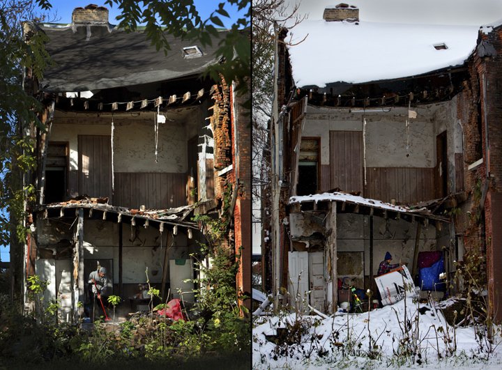 fotobro's tweet photo. Inside the Post-Dispatch podcast: Broken buildings, broken people - Photographer @kodacohen and reporter @JesseBogan discuss their reporting on the people who inhabit St. Louis’s many crumbling, abandoned buildings. @stltoday https://t.co/fVIqxR4pHa
