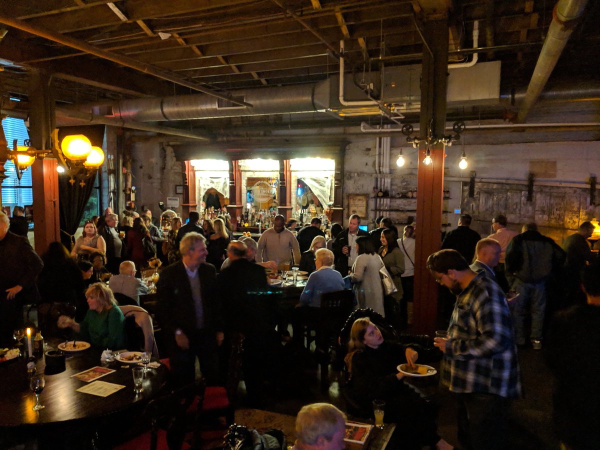 greentopiaROC's tweet photo. Showing love to our amazing partners! @TommyBrunett and @IronSmoke were amazing hosts for Jack Baron's album release party in October. 
The venue ambiance, cocktails, and staff at Iron Smoke are exceptional! For a drink or rockin' party venue, Iron Smoke should be your go-to! https://t.co/R63ZIF4Jop