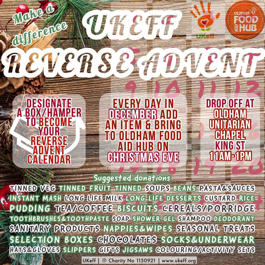 #December 3rd! In my house our #ReverseAdventCalendar is starting to grow! So far we have pasta, coffee and passata. #foodbankadvent #reverseadvent #oldham #charity #charityadvent #makeadifference #OldhamHour
