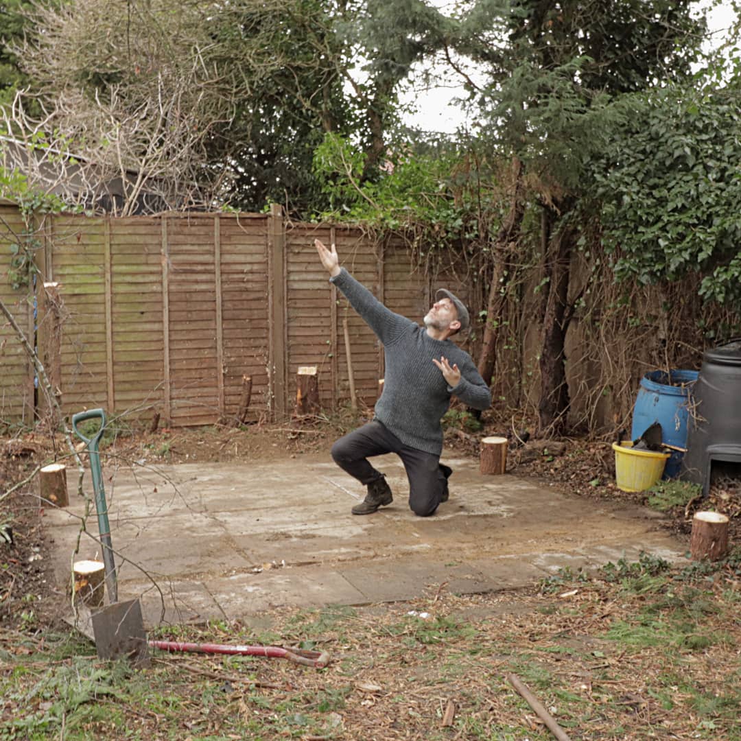 At last I have a place to express myself through the movement of dance! Forget the new #shed, I must perform. 🤣 #shedisgone #gardenfacelift #gardening