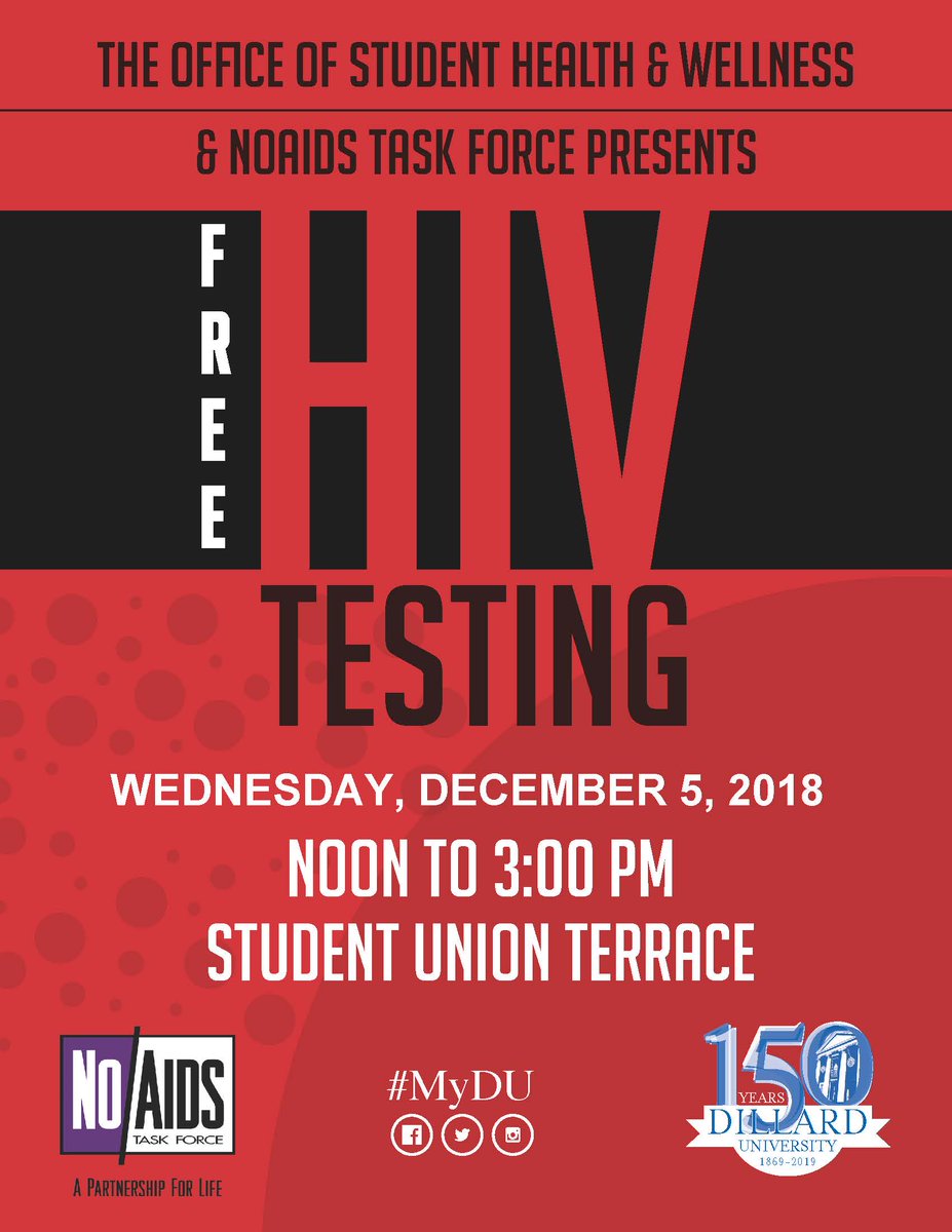 FREE HIV TESTING THIS WEDNESDAY!! #duhealthandwellness #freehivtesting #knowyourstatus