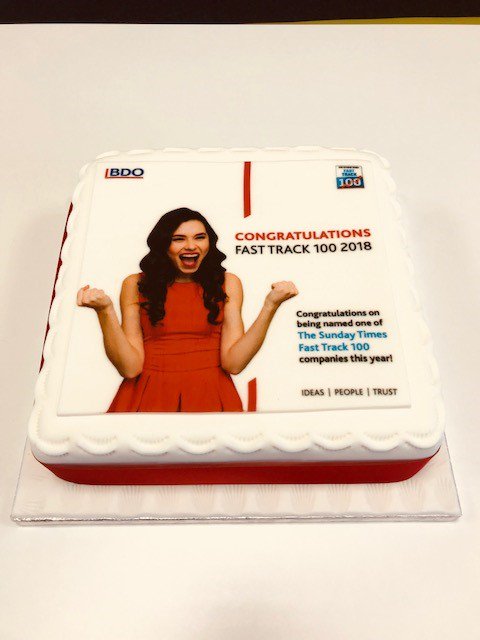 Thank you <a href="/bdoaccountant/">BDO UK</a> for our fabulous cake to celebrate our great news of 85th in the Sunday Times FastTrack 100.  It didn't take long for us to finish it! <a href="/C2events/">C2events</a> <a href="/FT/">Financial Times</a>
