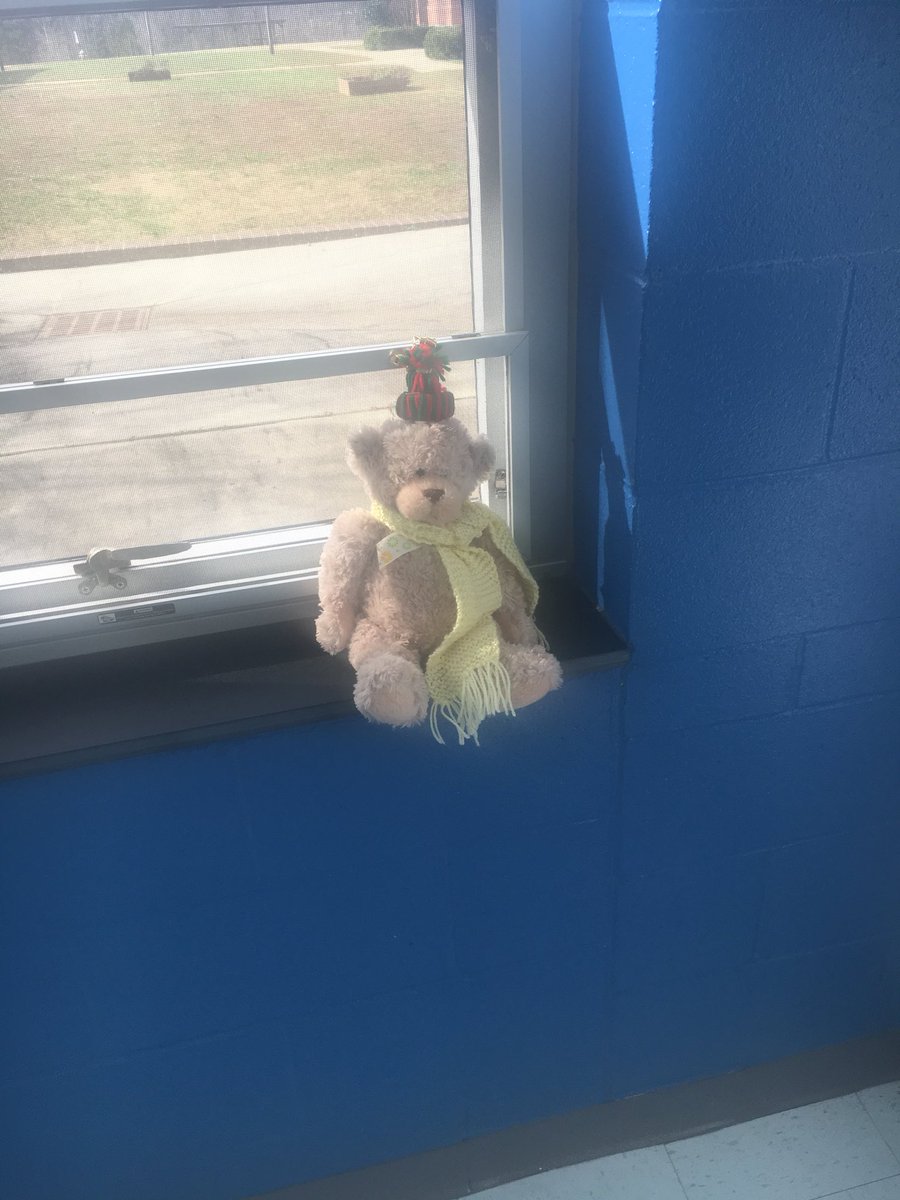 I spotted Clark Grizwald hanging out today by a window in the main hallway across from the media center.
#OurGravelly  @GHMS_Grizzlies