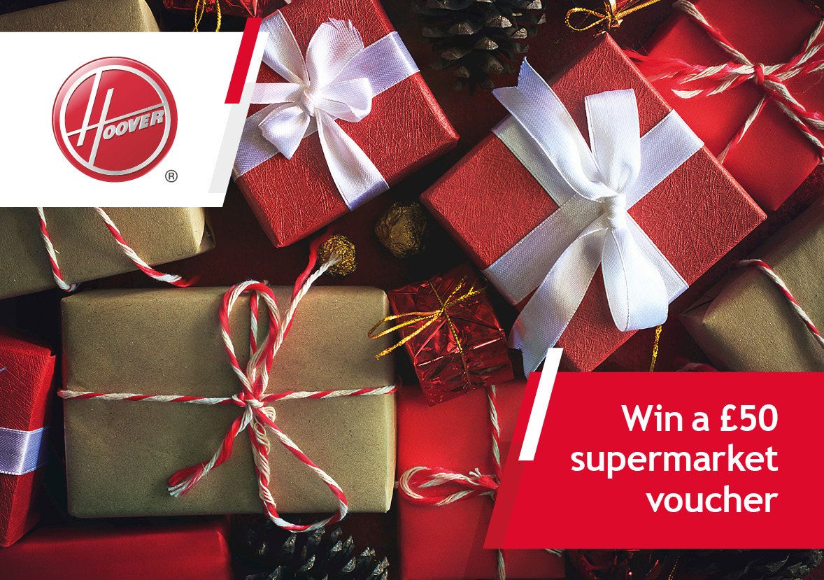 Hoover_UK's tweet photo. We’re giving one lucky person the chance to win a £50 supermarket voucher to spend on #Christmas dinner supplies for their friends and family! 🎄 

Follow our Twitter account, comment on a #competition tweet and retweet for a chance to #win.

https://t.co/annp7XC7Da https://t.co/djmavh9ZNb