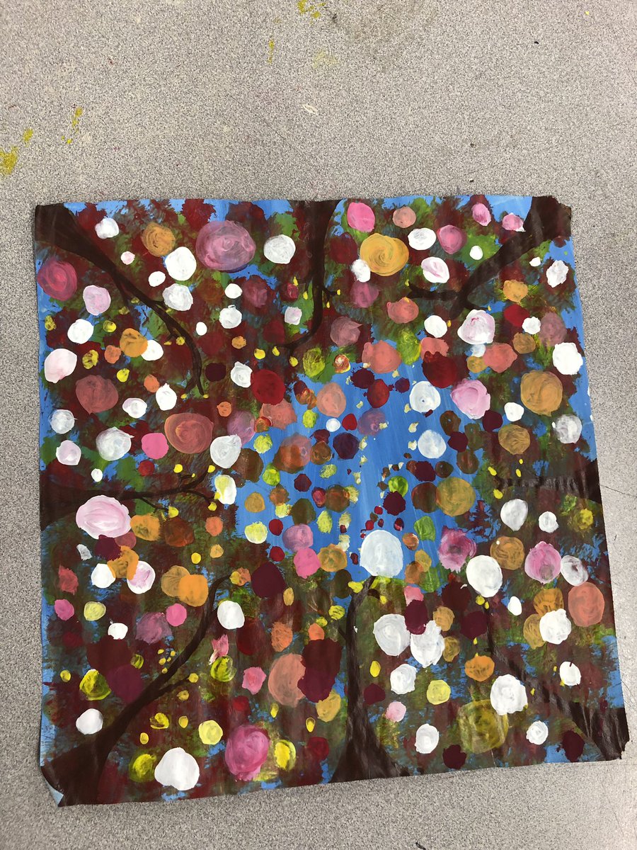 DmsSmarties's tweet photo. 7th grade art worms eye view painting are out of this world!!! Love the effort and the “lightbulb moments” that happened during this experience. #MUSTbesuccesful #dmsart #weareDMS #middleschoolart #painting #lovemystudents https://t.co/Uwk6hoyFyd