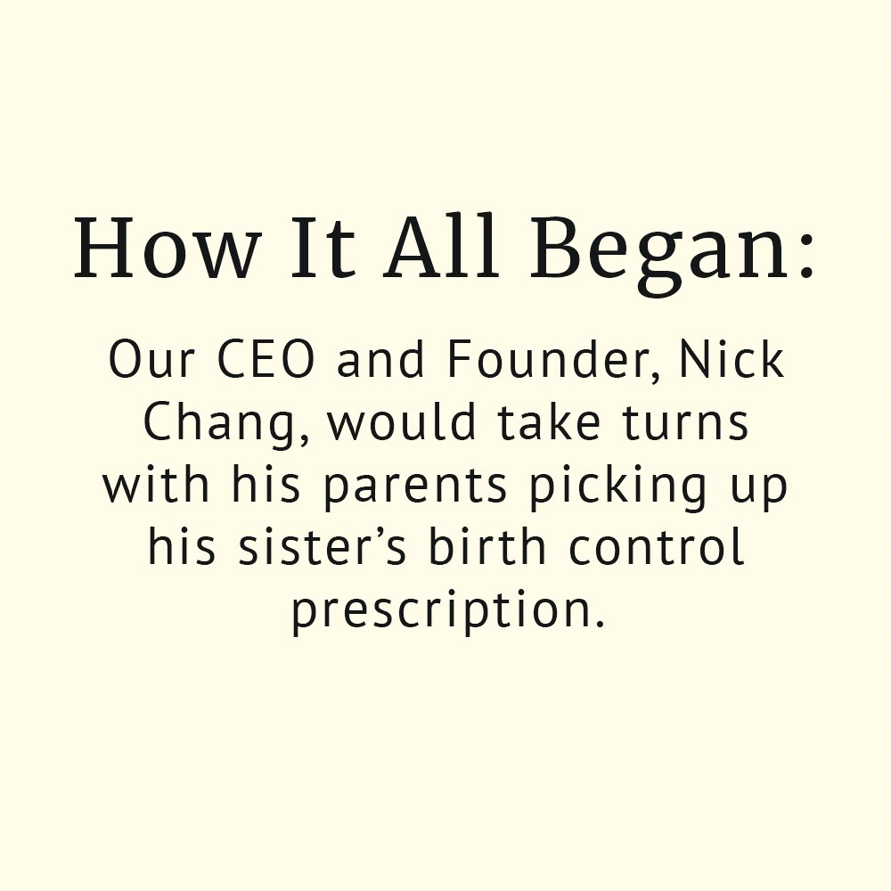 thepillclub's tweet photo. What started out as a class project to get birth control to his classmates at Stanford turned into the nationwide birth control pharmacy it is today. #thepillclub #handsoffmybc #thxbirthcontrol #keepbcfree https://t.co/pEEypq7Ncm