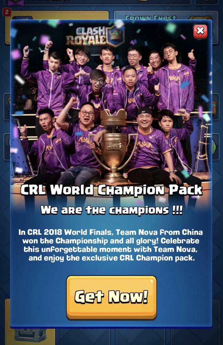NovaEsportsTeam's tweet photo. Did you grab your CRL World Celebration Pack? 💰 https://t.co/9pYsAElyEM