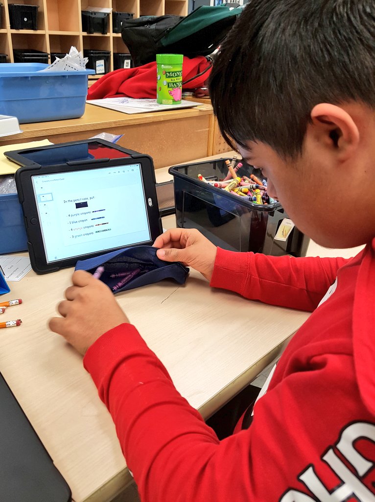 D_Hamilton_PDSB's tweet photo. S.D. was a rockstar filling pencil cases today! We've been playing around with different formats and following visual directions on the iPad has been hugely successful for this student. @BerylFordPS #PeelProud #ProfileFirst #Structure #FunctionalSkills #seetheability https://t.co/zPHaQLjoxl