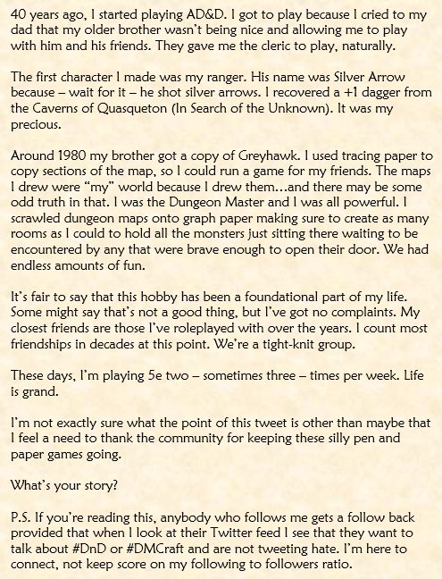 Hjorimir's tweet photo. My introduction to the hobby. What was yours?
#DnD #HowDidItStart #5e #DungeonsAndDragons #TTRPGs https://t.co/TQnlDha5Jq