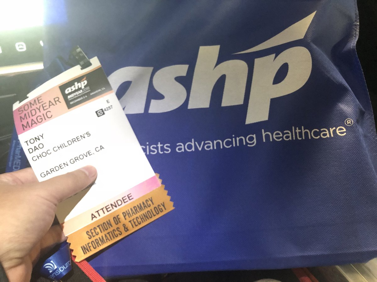 tonydaopharmd's tweet photo. #ASHP18 is happening right now! Are you ready to advance the profession? #midyearmagic #ashp #ashpmidyear #conference #clinicalmeeting #healthcareteam #pharmacyteam #pharmd #practitioner #ashp2018 @ASHPOfficial https://t.co/2aOGzqqyhE