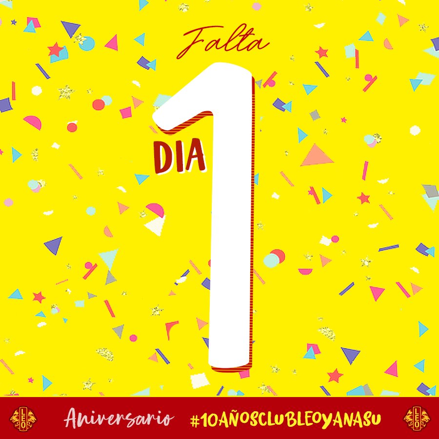 Clubleoyanasu's tweet photo. Estamos muy cerca!! 🦁🎉 #10AñosClubLeoYanasu https://t.co/ROjs2mkNak