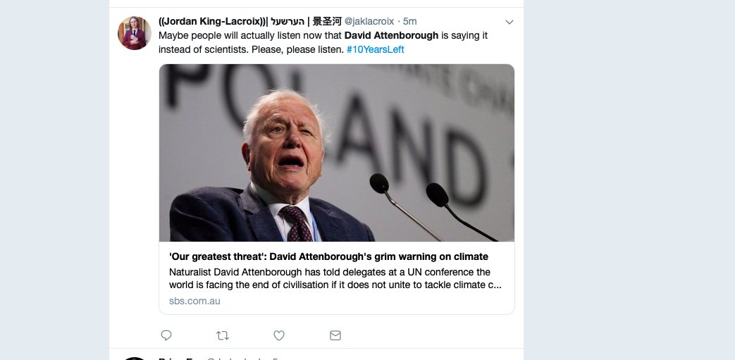 angrynationalis's tweet photo. #auspol #ultraright. Wow! look at what #DavidAttenborough is claiming! Goodness me and 'thank God it's him and not the scientists'! Get off your lazy #Candain arse and do some research! #CarbonDioxide is NOT a pollutant! All plane life needs it to survive! #Climatehoax https://t.co/i78bJ3Jstm