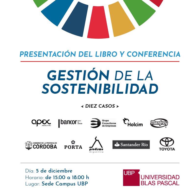 flaviofuertes's tweet photo. Queres saber que y cómo están gestionando sus negocios las empresas de #Cordoba? Te esperamos en la #UniversidadBlasPascal donde se presentará un libro con casos y un capítulo del #PactoGlobal https://t.co/UA3ZfCQfRz