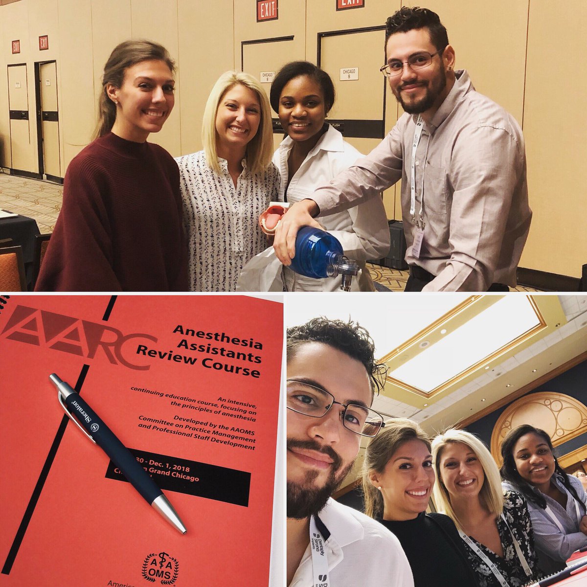 BerksOS's tweet photo. Proud of this awesome #BOS #squad! Abby Faus, Sam Petrakis, Ish LeBron, & Shannae Braham were in Chicago this past weekend for the Dental Anesthesia Assistant National Certification Examination (DAANCE) prep course! #aaoms #daance #anesthesia #oralsurgery #continuingeducation https://t.co/O6EHd0b3tk
