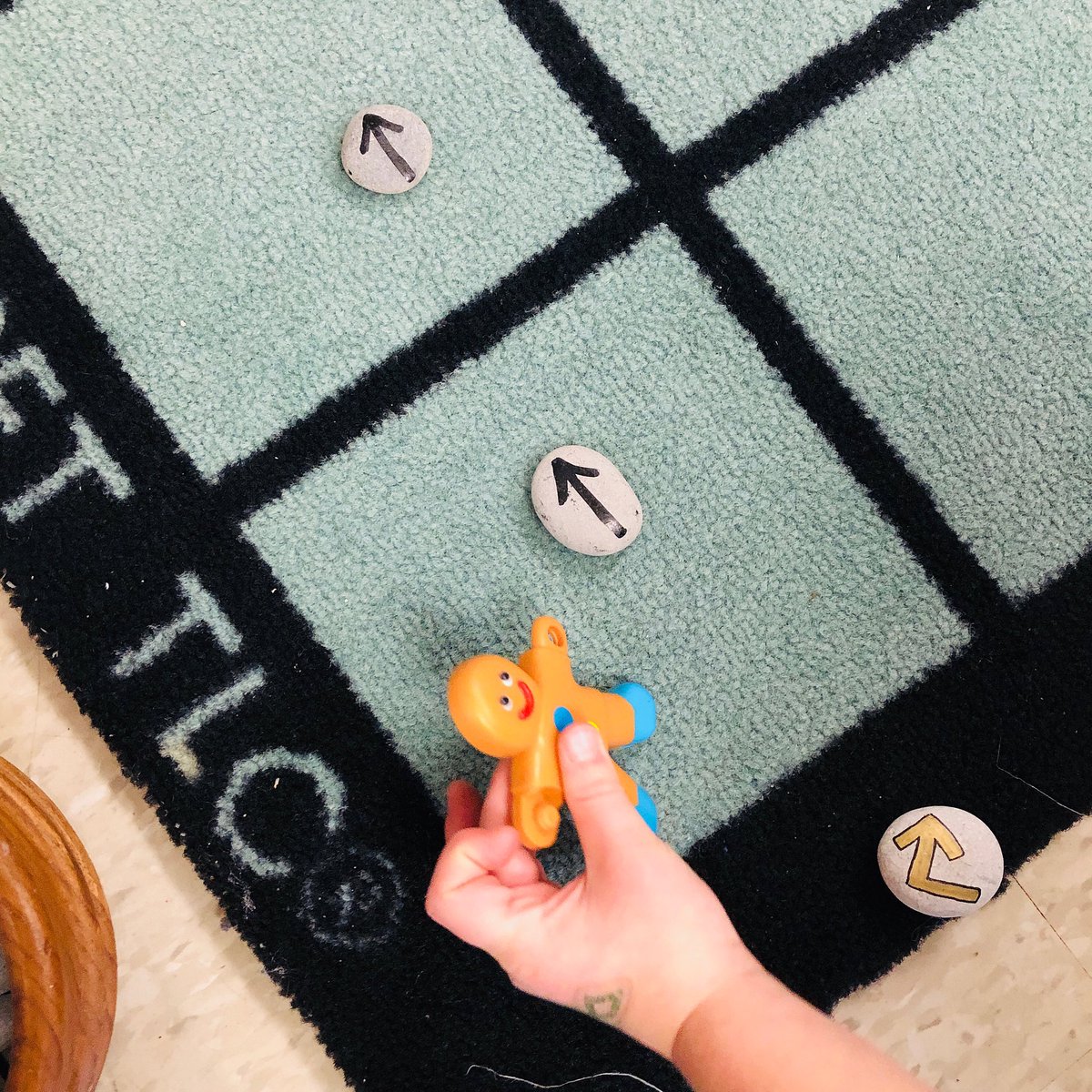 FDK_Lightning's tweet image. Getting our no-tech code on today! Students used the math carpet and the arrow stones to help Gingy get to his house safely! #hourofcode #kindergartencoding #notechcoding #problemsolvingandinnovating