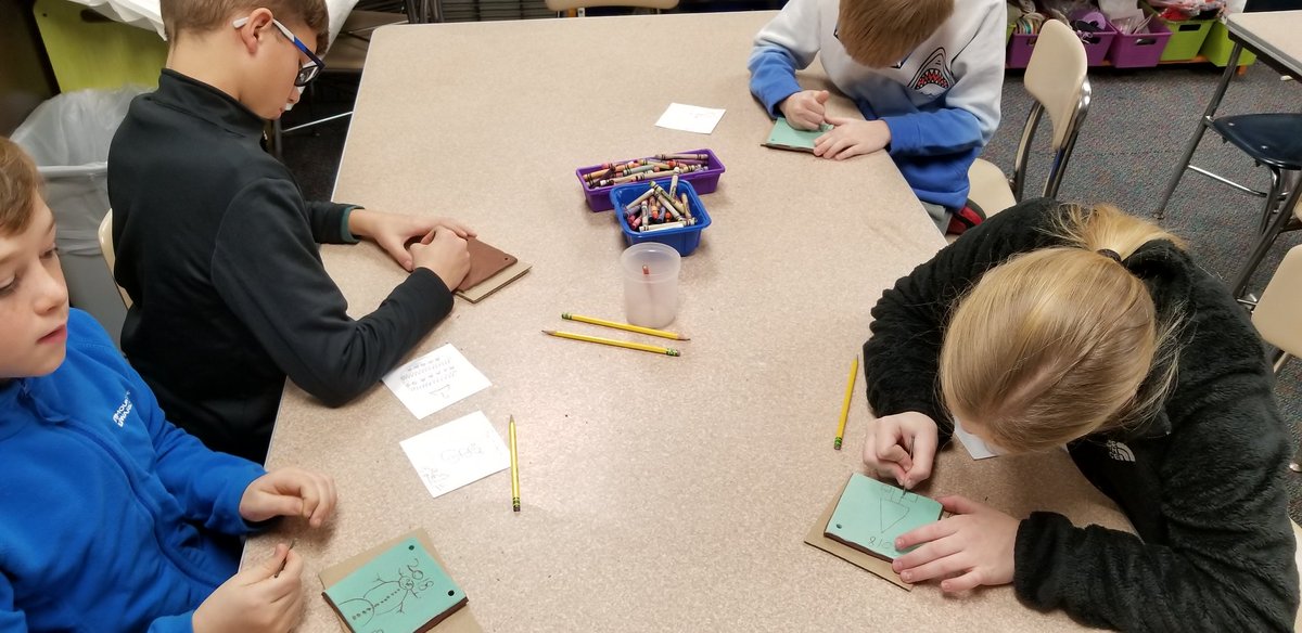 SwalesKelly's tweet photo. Students working on their Sgraffito clay projects. @michelebielby @dieckk5 @swartz_creek https://t.co/61N4pdKwmn