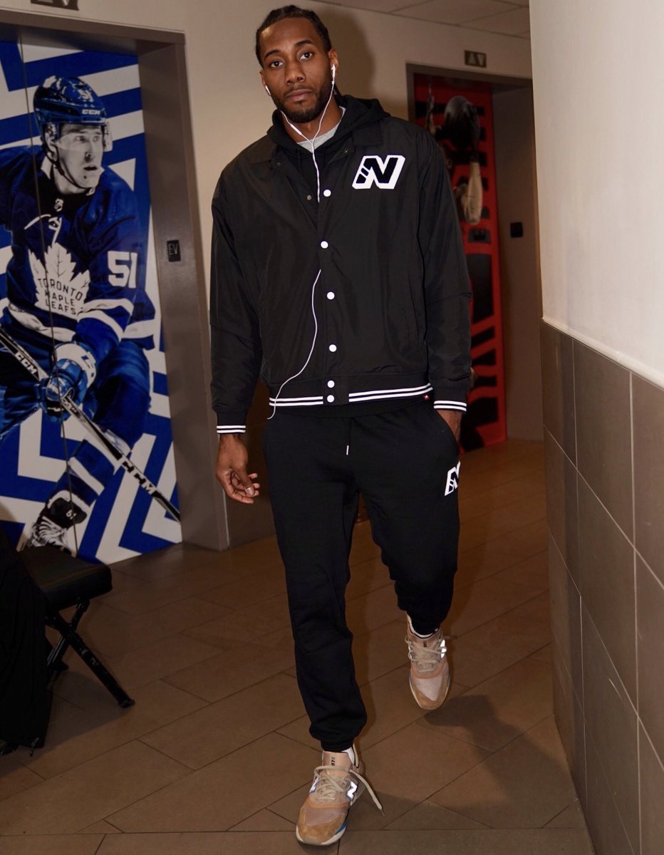 Kawhi Leonard Wears New Balance 990v4 Sneakers to Drake's Party